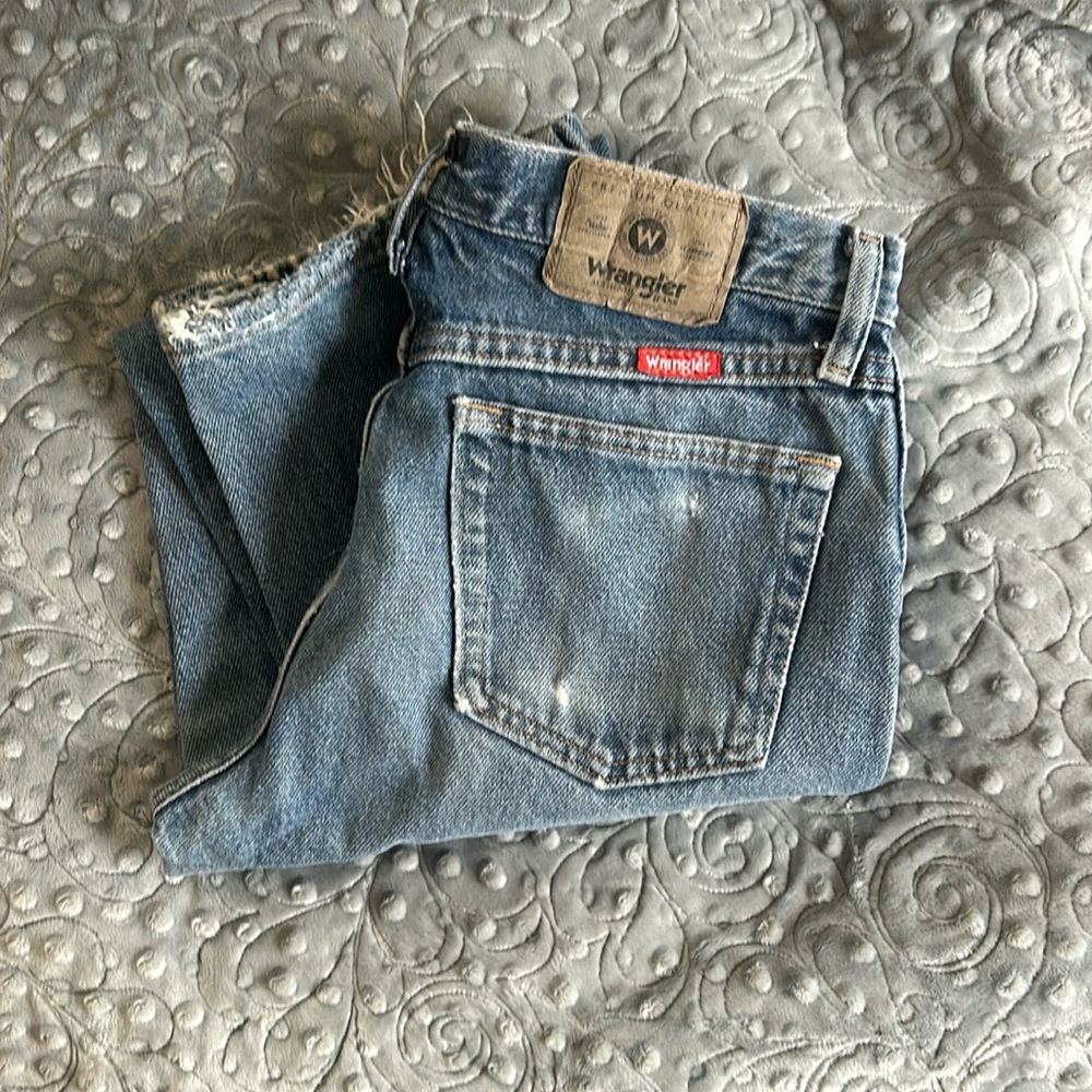 Vintage Wranglers 30x30 with light distressing
